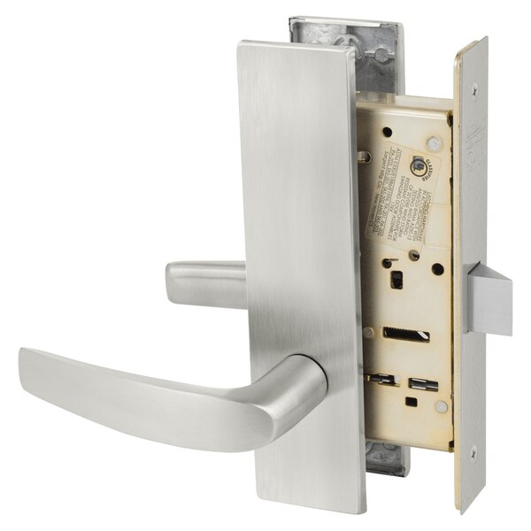 Sargent Grade 1 Passage or Closet Mortise Lock, B - Lever, LW1 - Escutcheon, Field Reversible, ASA Strike, S 8215 LW1B 32D - main